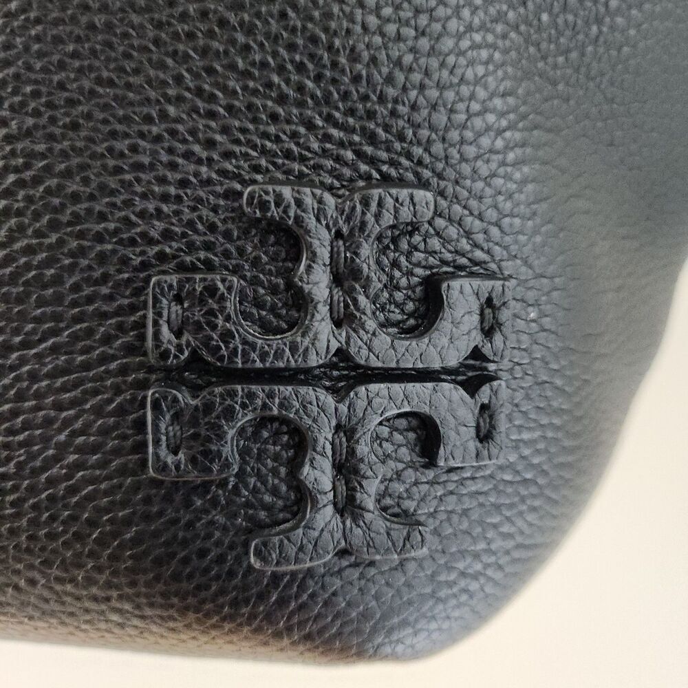 Tory Burch Black Leather Hobo Shoulder Bag - Picture 11 of 13